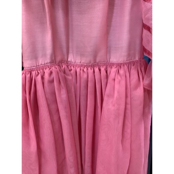 1970's Pink Ruffle Dress - Picture 14 of 16